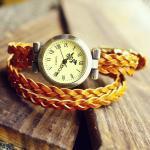Retro Vintage Woven Bracelet Watch