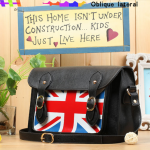 The American flag pattern shoulder postman retro woman bag