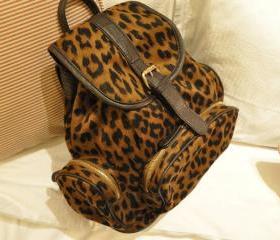 cute cool fashion Mint retro Leopard VS Backpack/bag