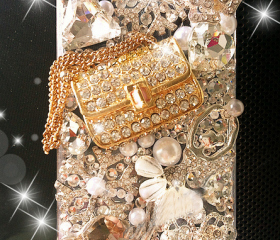 Perfume bag rivet dancing girl case for iphone 4/4s