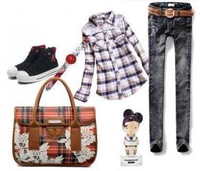 Scotland cell lace hand bag crossbody bag